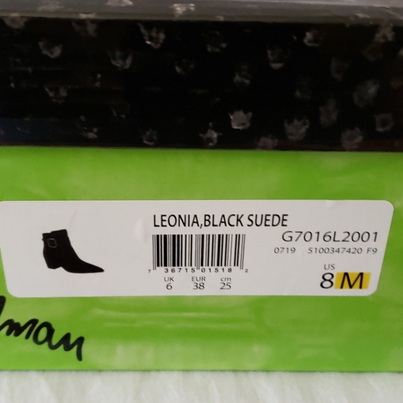 New-Sam Edelman Black Suede Buckle Bootie - Picture 8 of 8